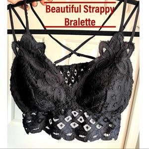 Sexy, Strappy Black Bralette from Torrid